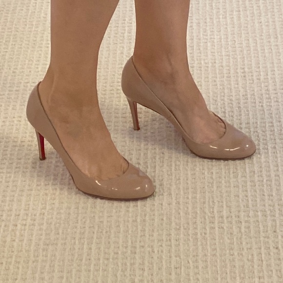 Christian Louboutin Simple Pump 85 patent nude 38 - Picture 9 of 16
